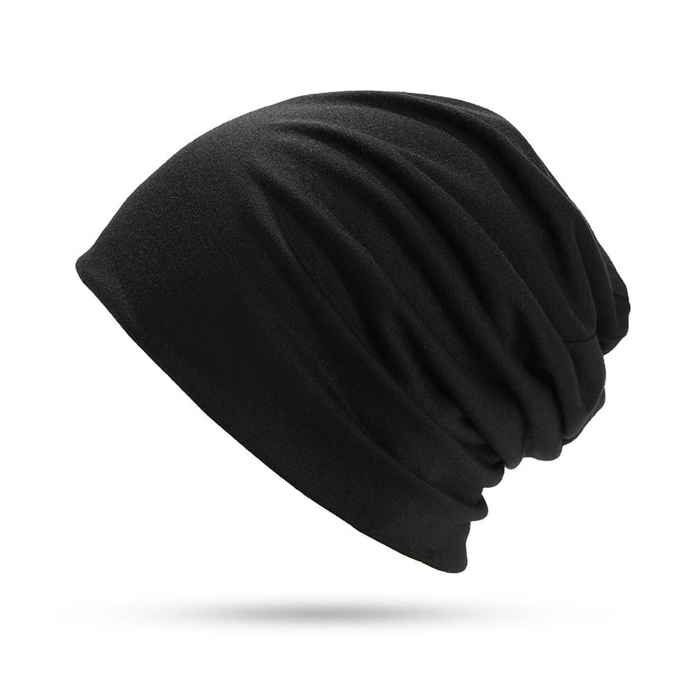 Cmonie 9-12 Pcs Solid Women Chemo Hat Stretchy Turban Beanie