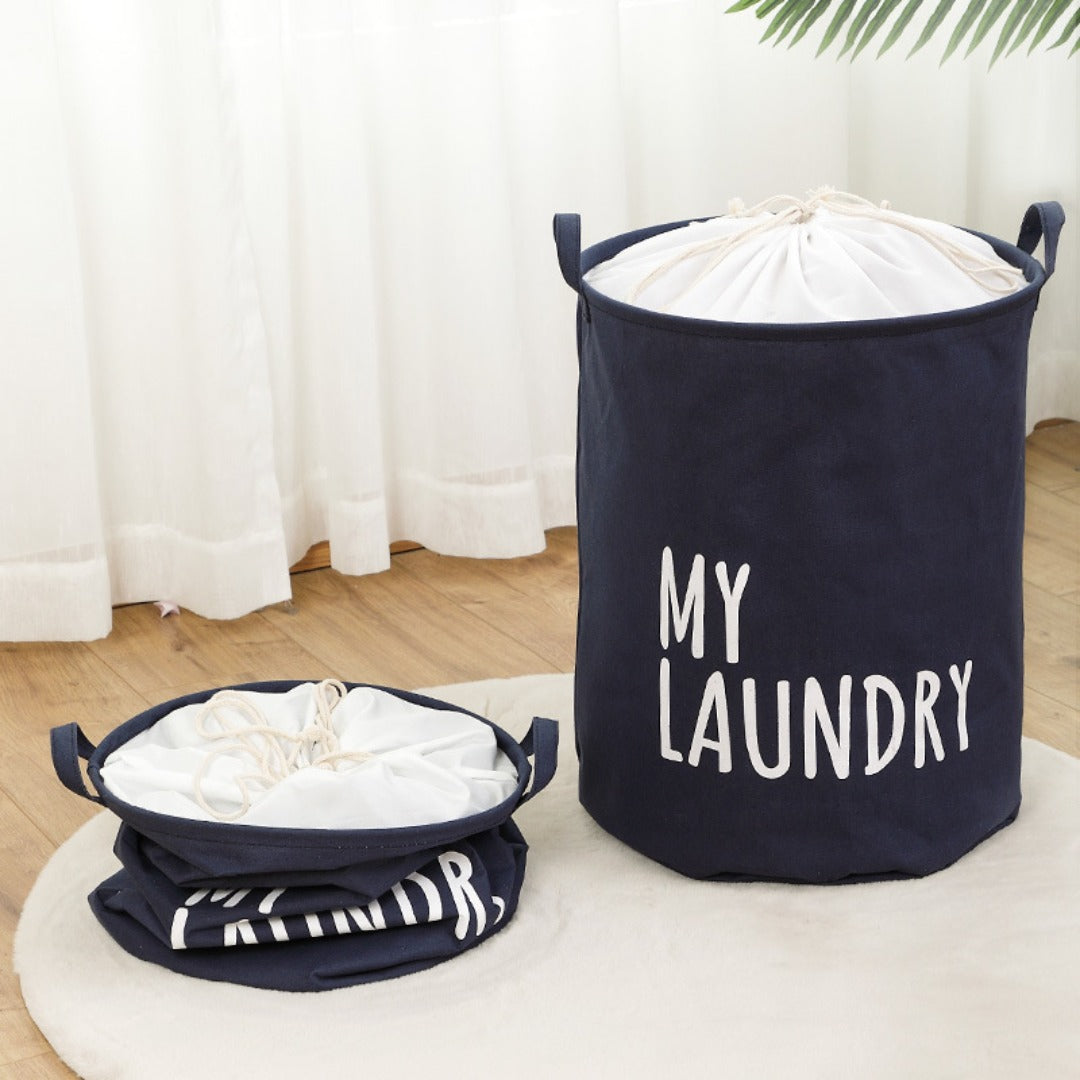 Clothes dirty clothes basket, large capacity bundle quilt clothes storage bag, waterproof and moisture-proof packaging bag household, fabric laundry bag