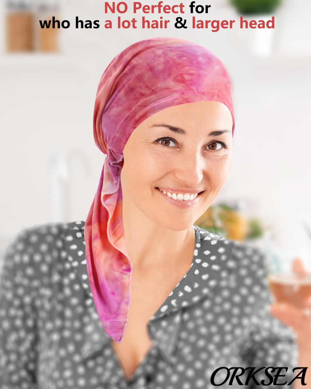 Chemo Headwear for Women Pre-Tied Head Scarf Headwraps Soft Turbans Cancer Hats Chemo Beanie Coverings Scarves