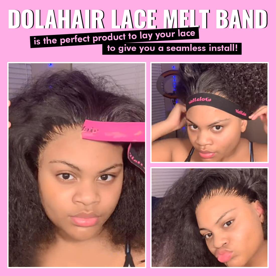 Dolahair Extreme Hold Lace Glue for Wigs, Waterproof, Invisible Bonding, 1.285 Ounce