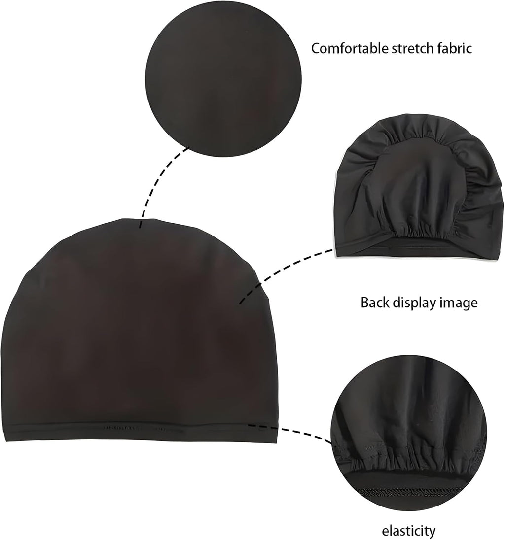 Cmonie 9-12 Pcs Solid Women Chemo Hat Stretchy Turban Beanie