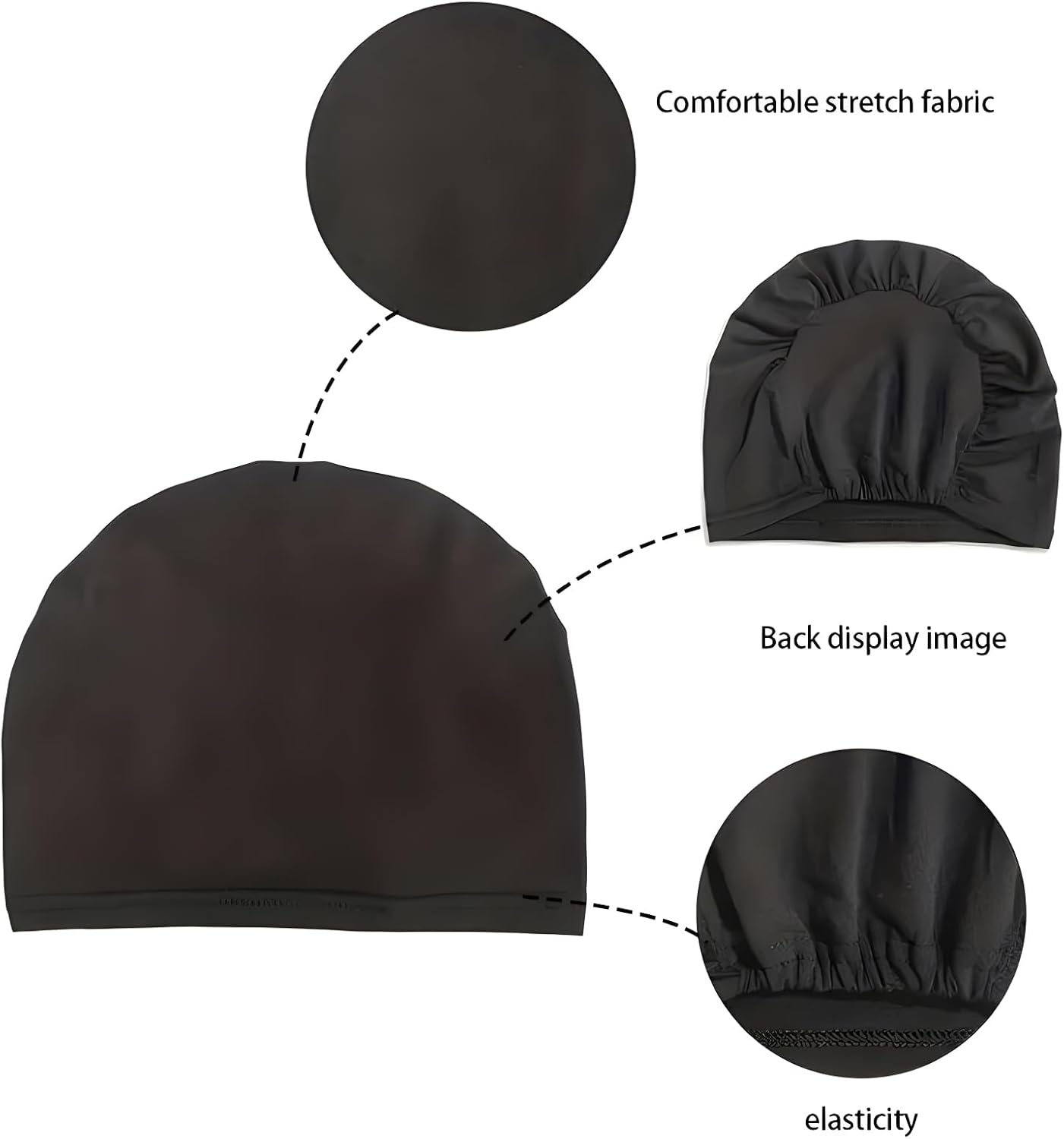 Cmonie 9-12 Pcs Solid Women Chemo Hat Stretchy Turban Beanie