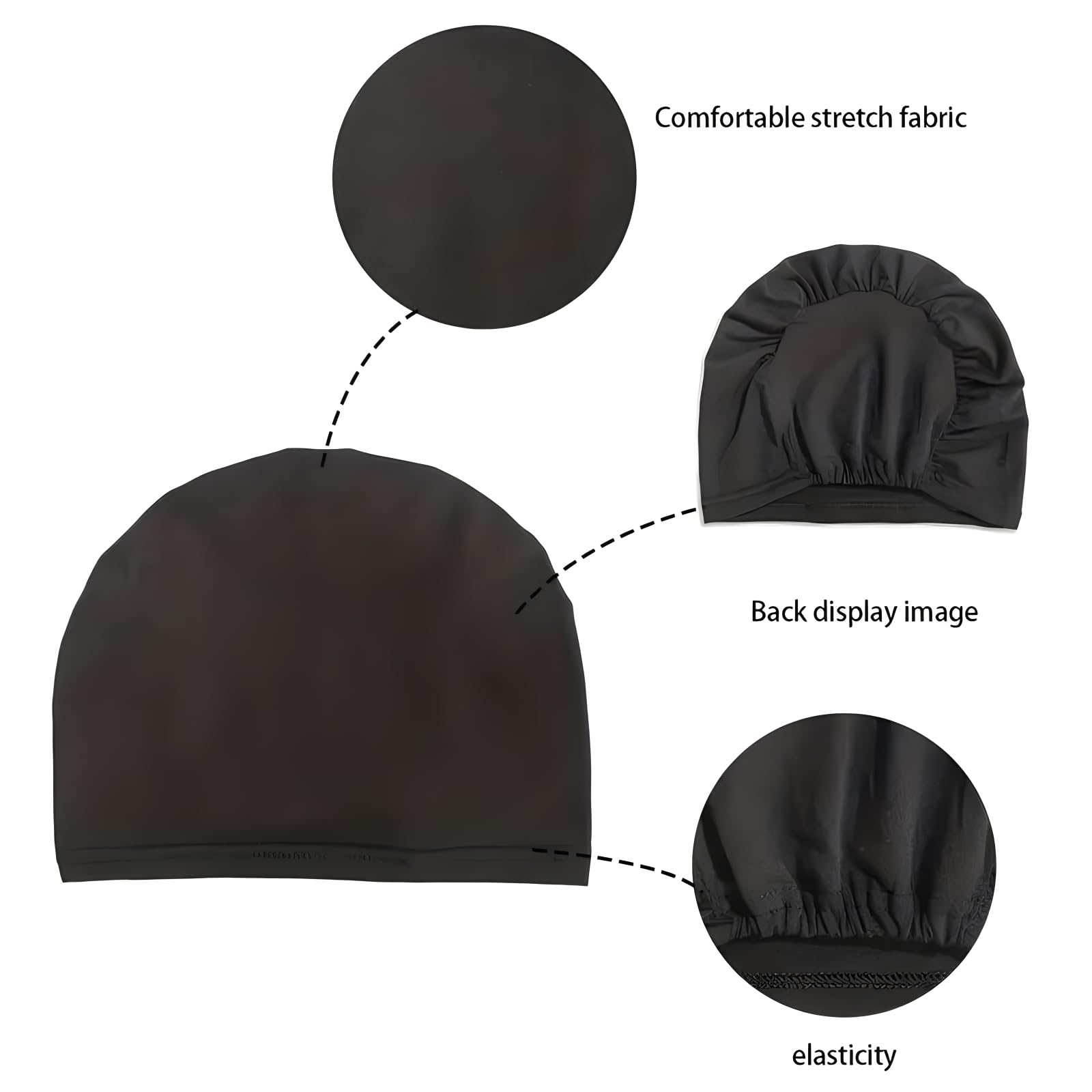 Cmonie 9-12 Pcs Solid Women Chemo Hat Stretchy Turban Beanie
