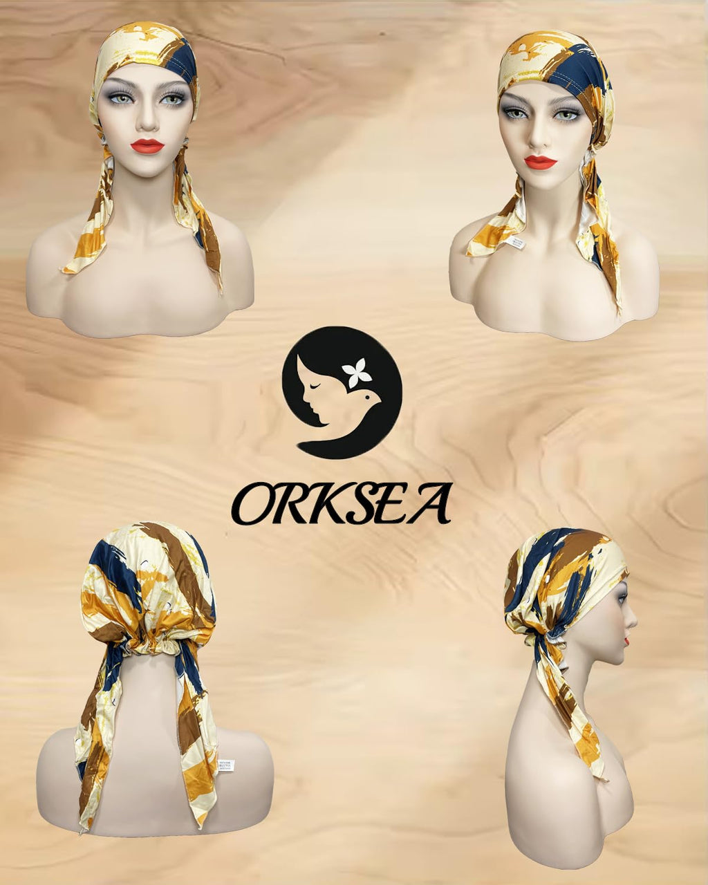 Chemo Headwear for Women Pre-Tied Head Scarf Headwraps Soft Turbans Cancer Hats Chemo Beanie Coverings Scarves