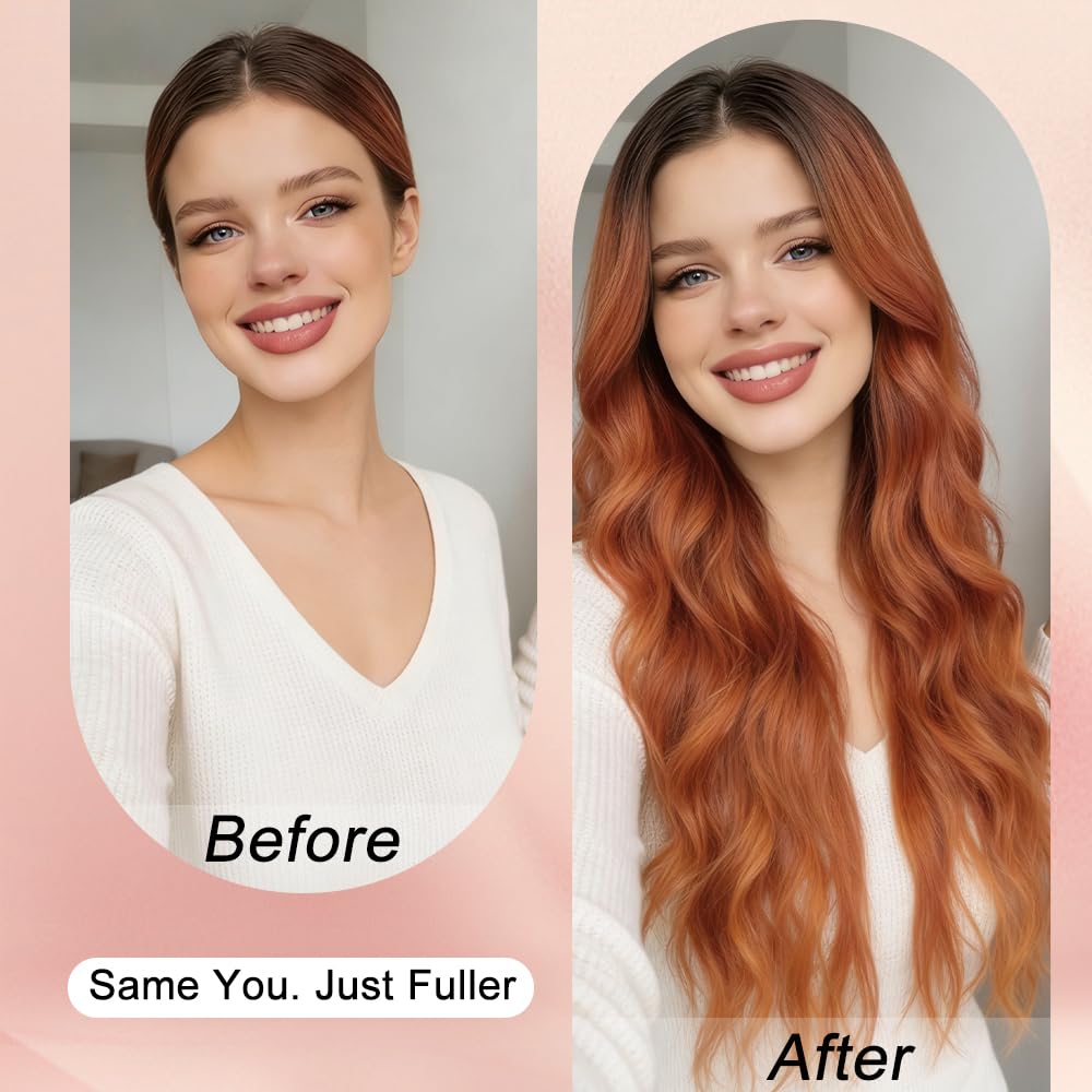 HMHIFI Blonde Wig for Women,26 Inch Long Wavy Curly Middle Part Hair
