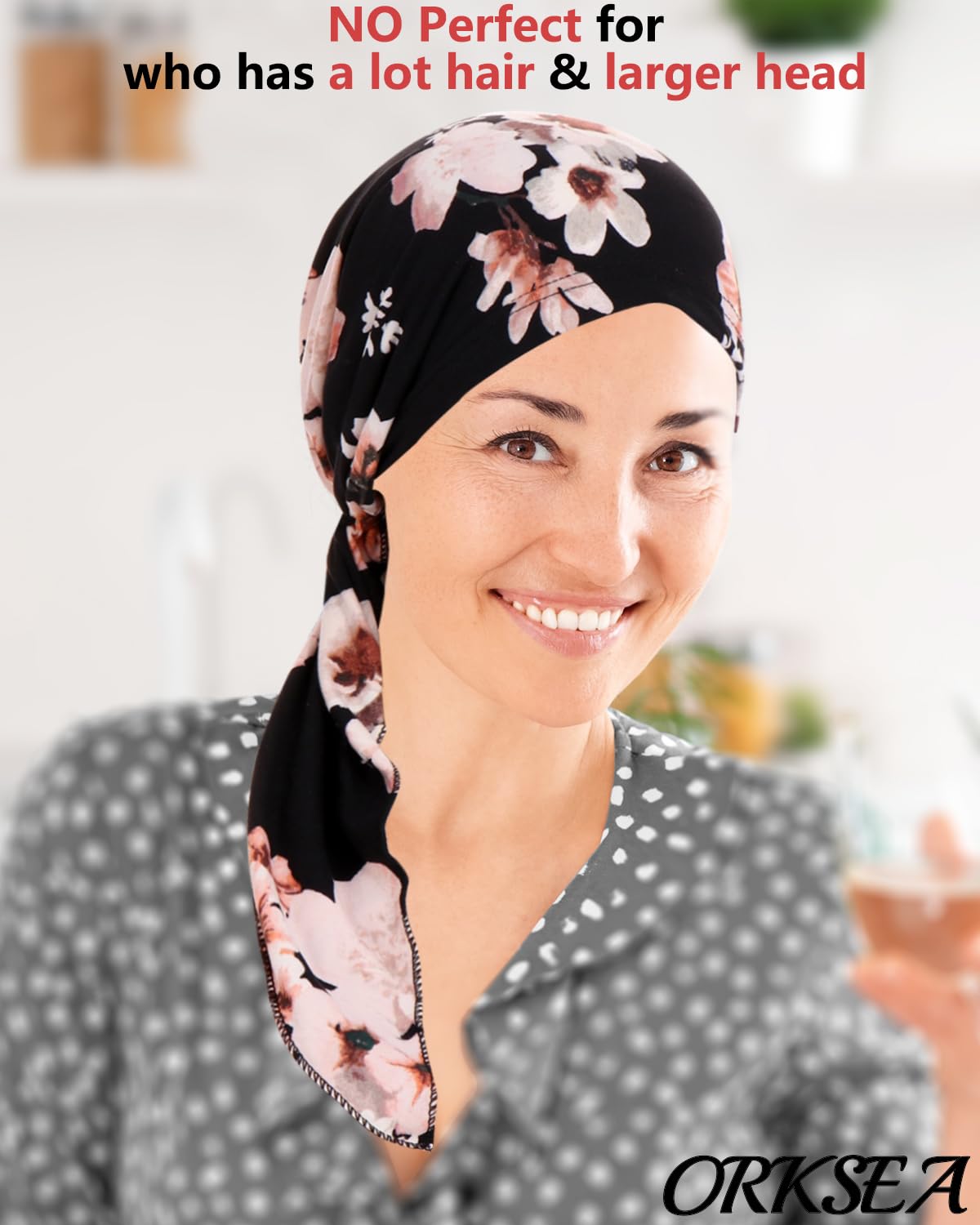 Chemo Headwear for Women Pre-Tied Head Scarf Headwraps Soft Turbans Cancer Hats Chemo Beanie Coverings Scarves