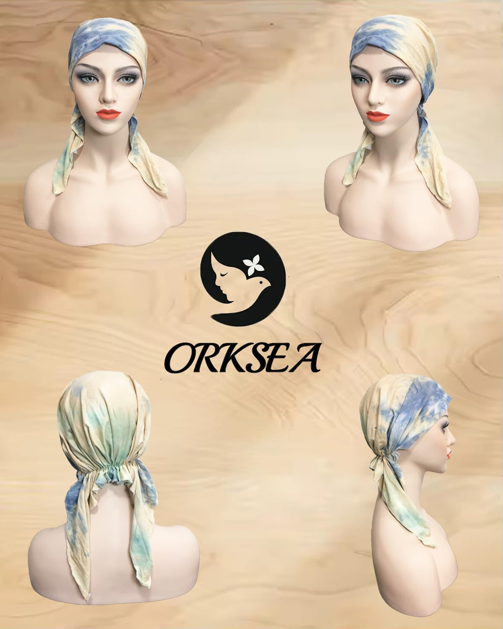 Chemo Headwear for Women Pre-Tied Head Scarf Headwraps Soft Turbans Cancer Hats Chemo Beanie Coverings Scarves