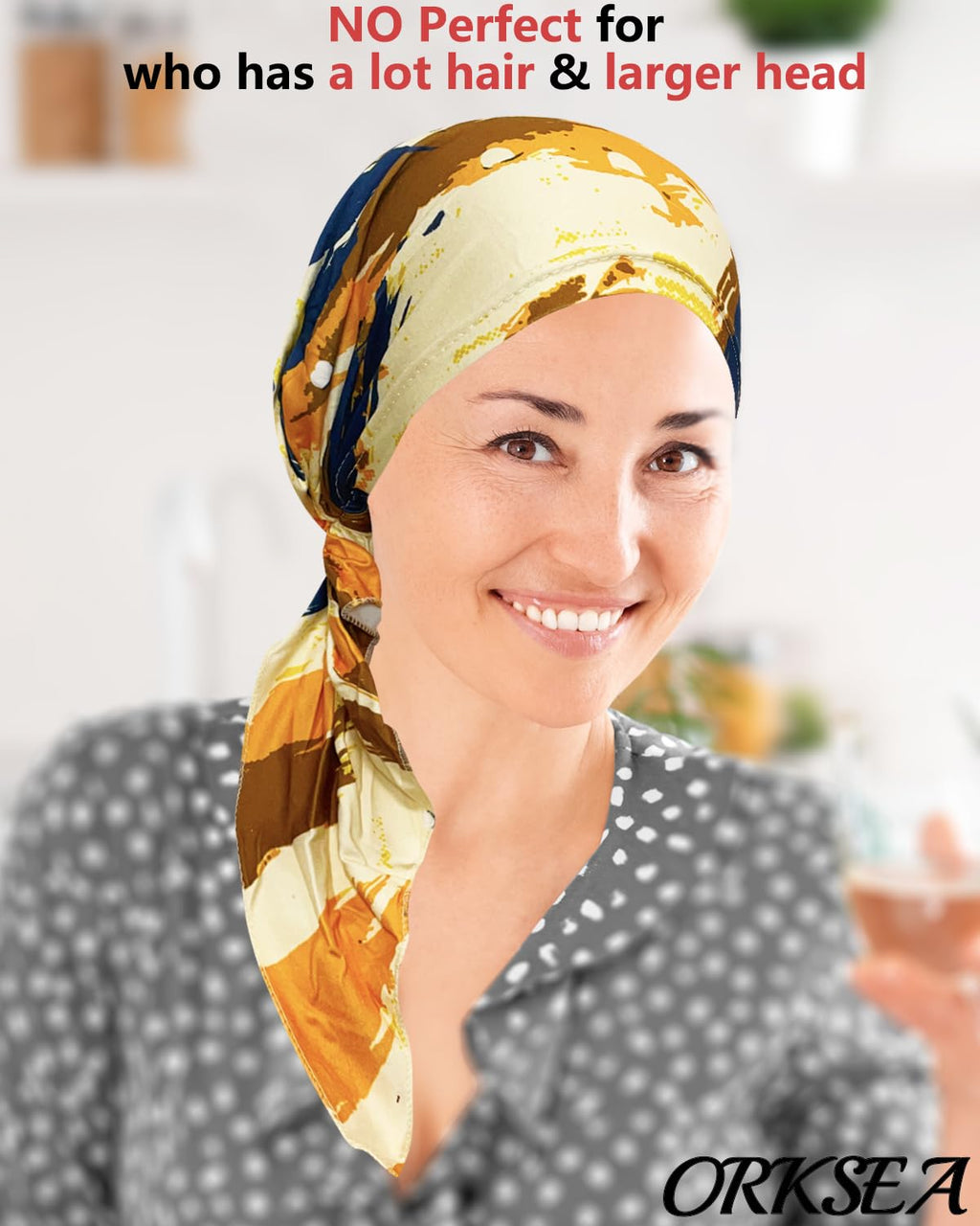 Chemo Headwear for Women Pre-Tied Head Scarf Headwraps Soft Turbans Cancer Hats Chemo Beanie Coverings Scarves
