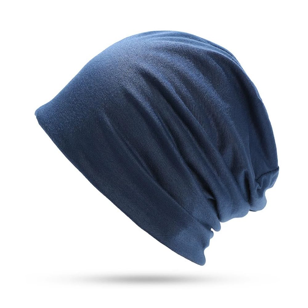 Cmonie 9-12 Pcs Solid Women Chemo Hat Stretchy Turban Beanie