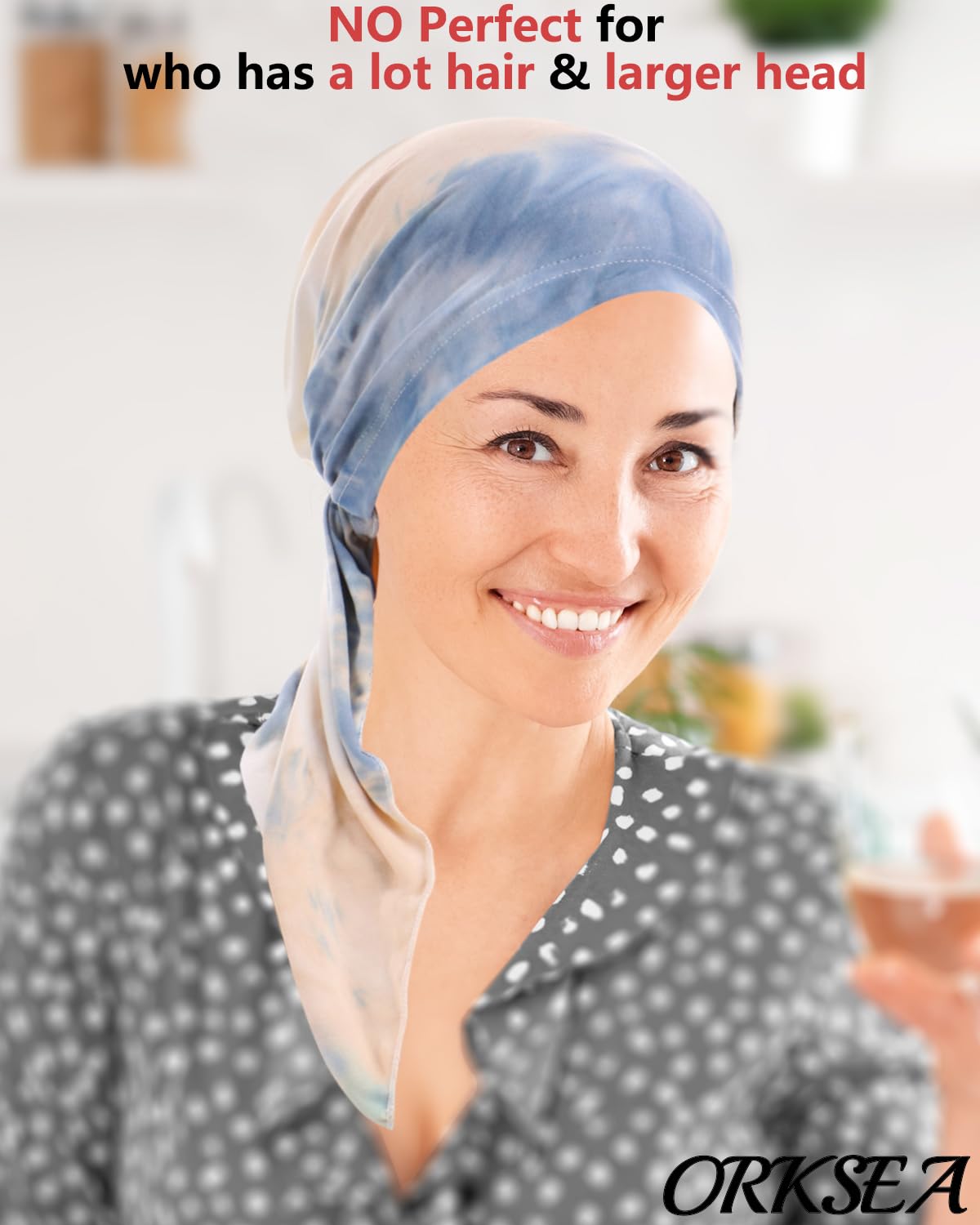 Chemo Headwear for Women Pre-Tied Head Scarf Headwraps Soft Turbans Cancer Hats Chemo Beanie Coverings Scarves