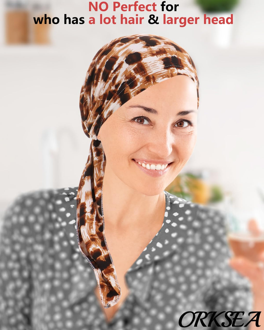 Chemo Headwear for Women Pre-Tied Head Scarf Headwraps Soft Turbans Cancer Hats Chemo Beanie Coverings Scarves
