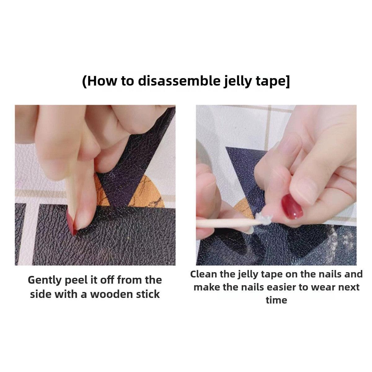 1054- Handmade press on nails fake nails removable Handmade Drawing Nails