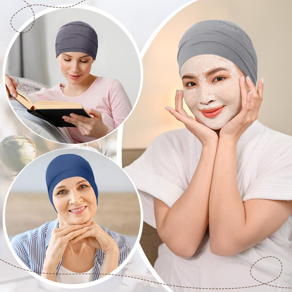 Zhengmy Cotton Chemo Sleep Cap for Women