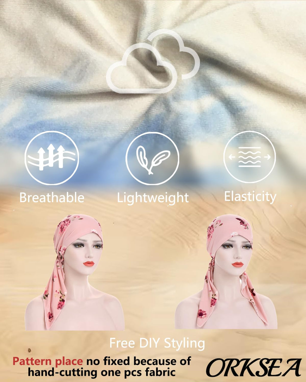 Chemo Headwear for Women Pre-Tied Head Scarf Headwraps Soft Turbans Cancer Hats Chemo Beanie Coverings Scarves