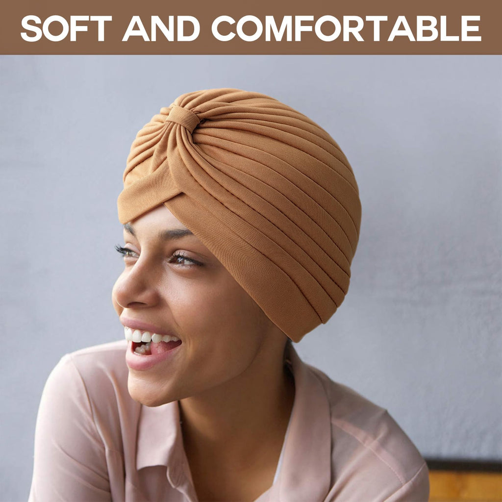 Geyoga 10 Pcs Head Wraps Turbans for Women Head Scarf