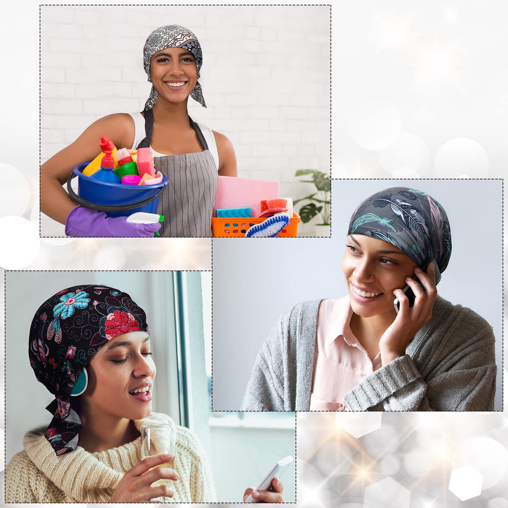 Geyoga 6 Pcs Chemo Headwear for Women