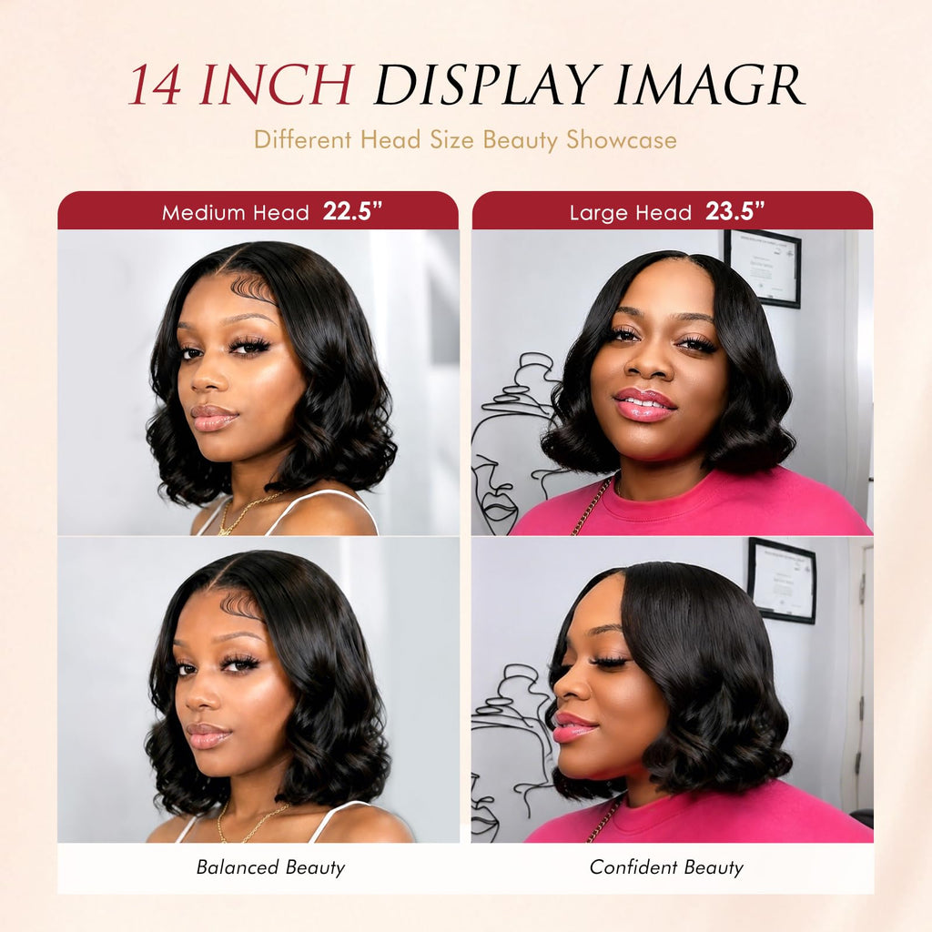 Beluck Short 13x6 Lace Front Bob Wig Human Hair For Black Women