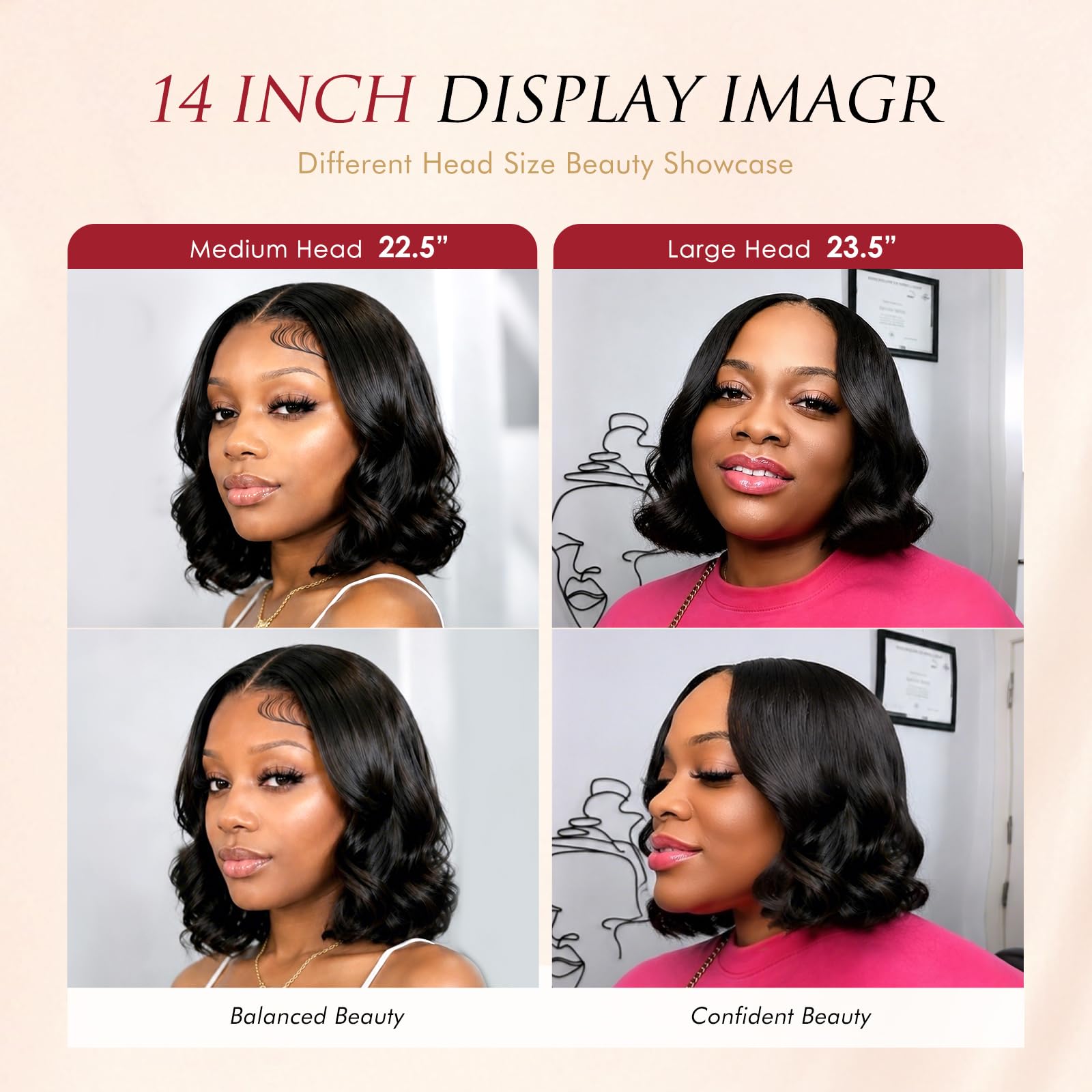 Beluck Short 13x6 Lace Front Bob Wig Human Hair For Black Women