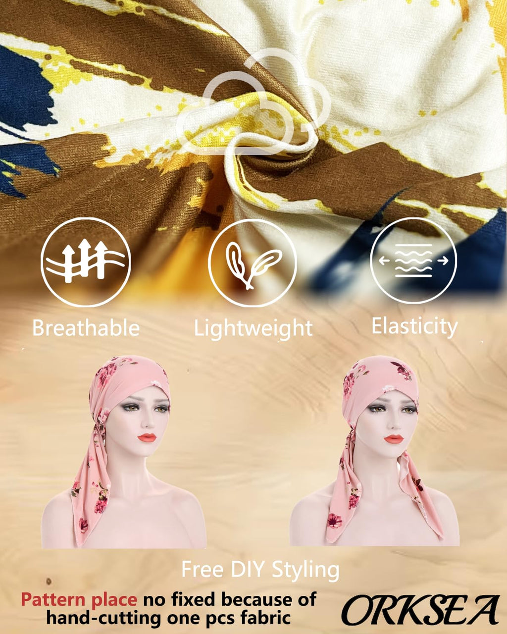 Chemo Headwear for Women Pre-Tied Head Scarf Headwraps Soft Turbans Cancer Hats Chemo Beanie Coverings Scarves