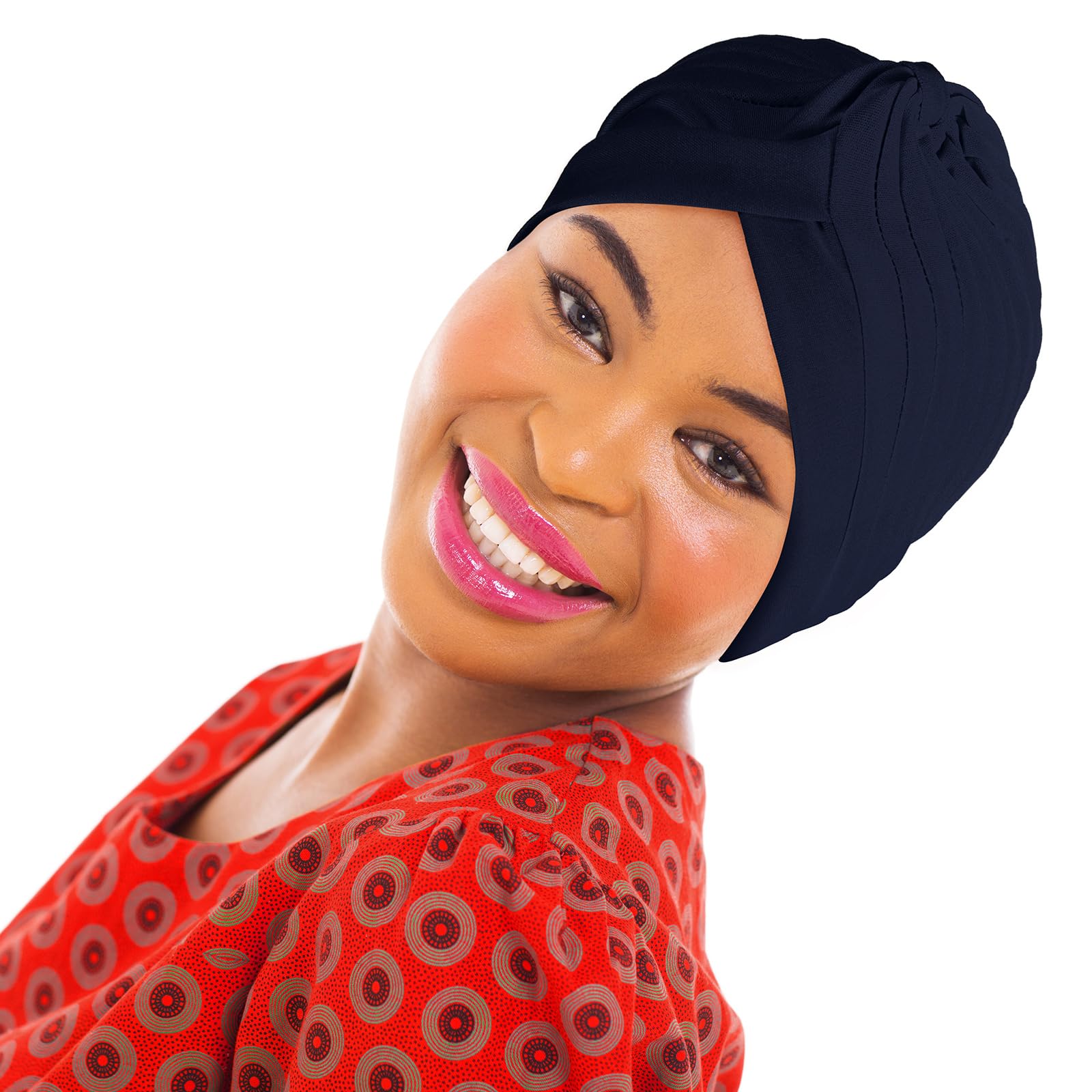 Syhood 22 Pieces Stretch Turbans Chemo Head Wrap Cancer Head Beanie Twisted Turban Cap Cover Hats for Women