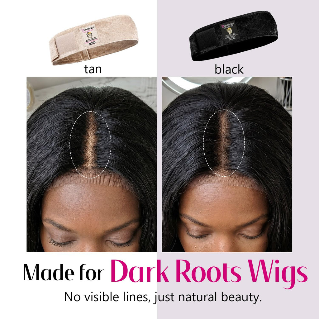 Dreamlover Wig Grip Band, Non-Slip 2 PCS Adjustable Headband for Wigs, Nude