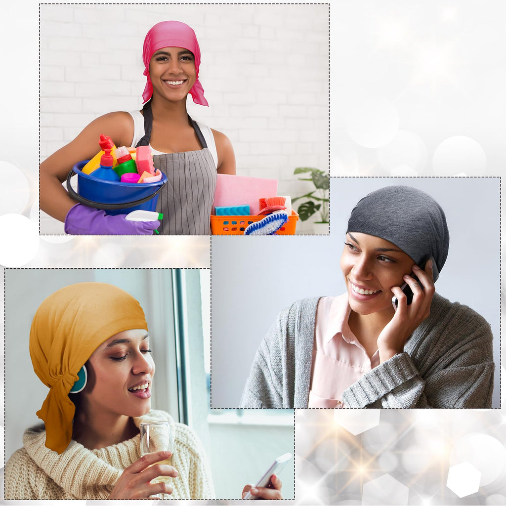 Geyoga 6 Pcs Chemo Headwear for Women