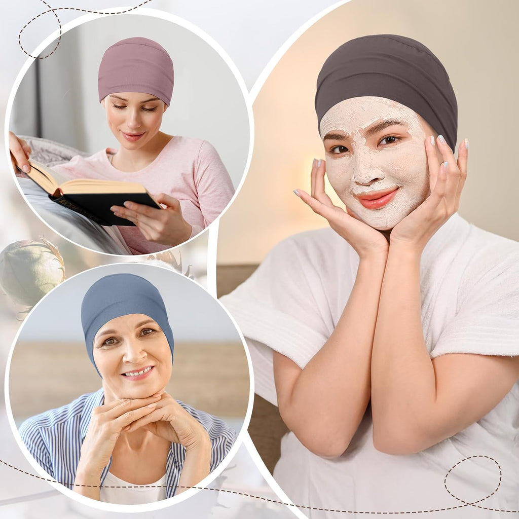 Zhengmy Cotton Chemo Sleep Cap for Women