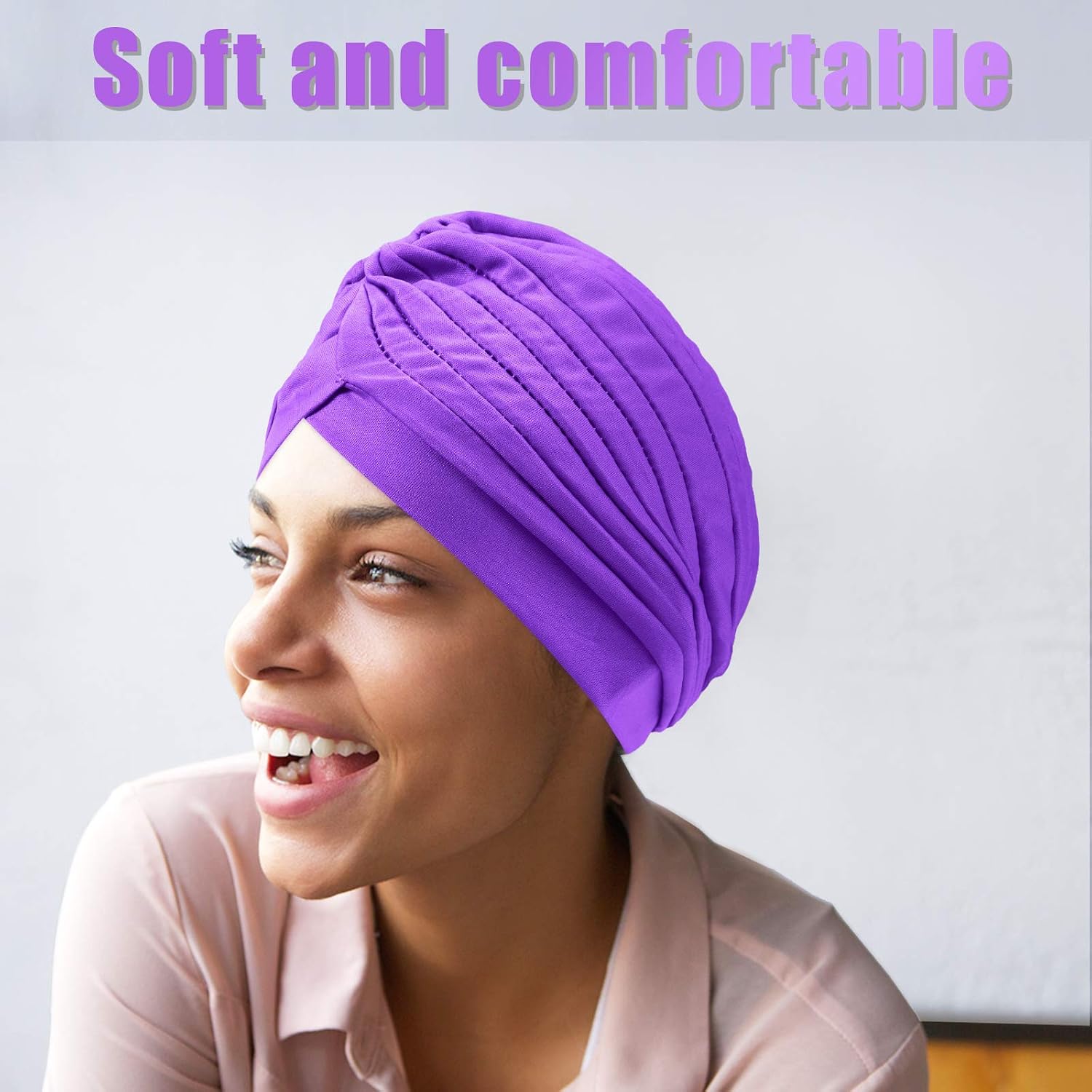 Geyoga 10 Pcs Head Wraps Turbans for Women Head Scarf