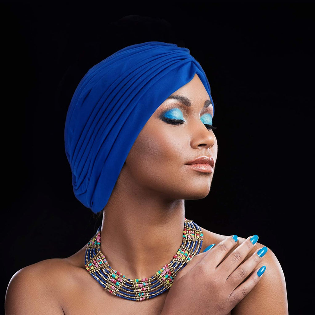 Geyoga 10 Pcs Head Wraps Turbans for Women Head Scarf