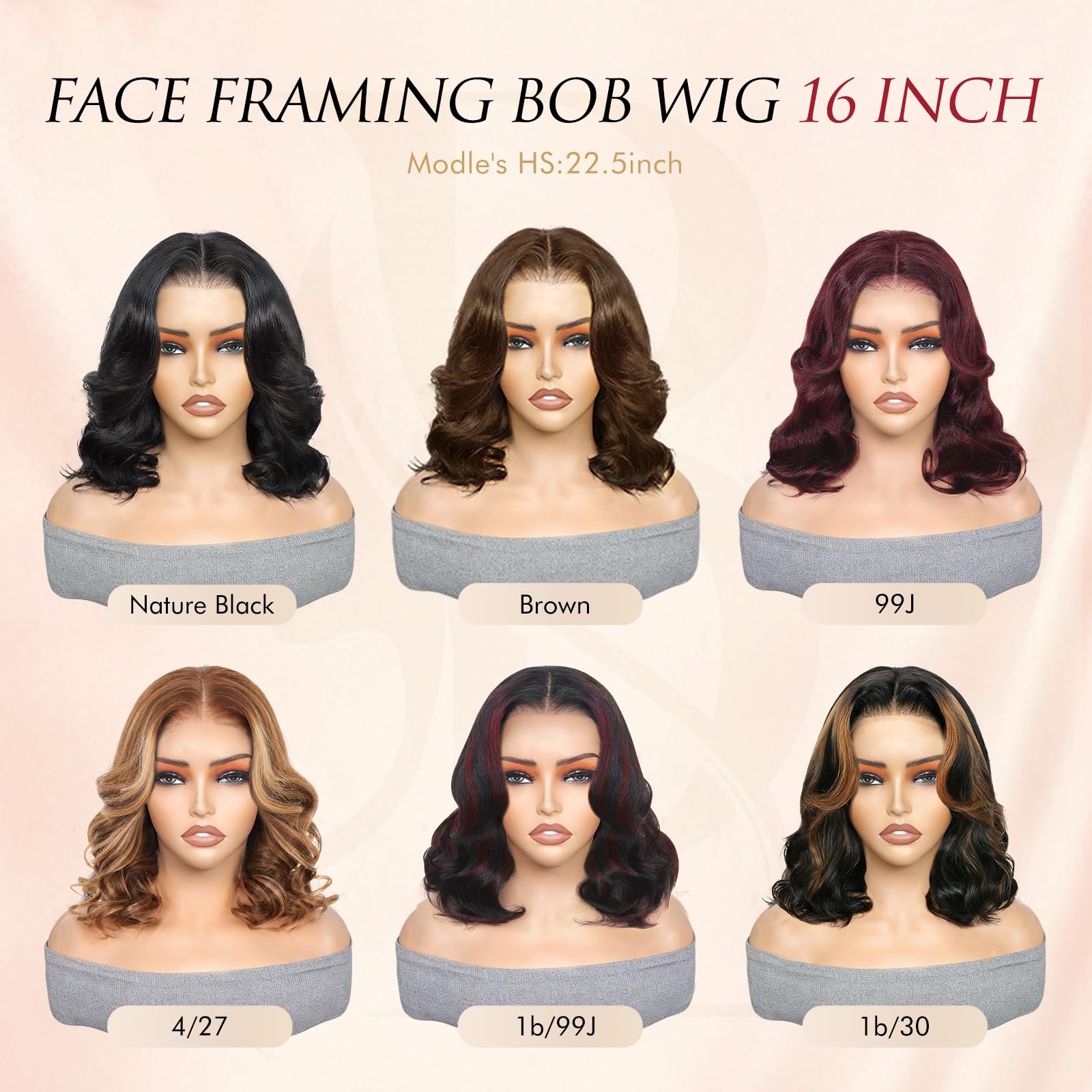 Beluck Short 13x6 Lace Front Bob Wig Human Hair For Black Women