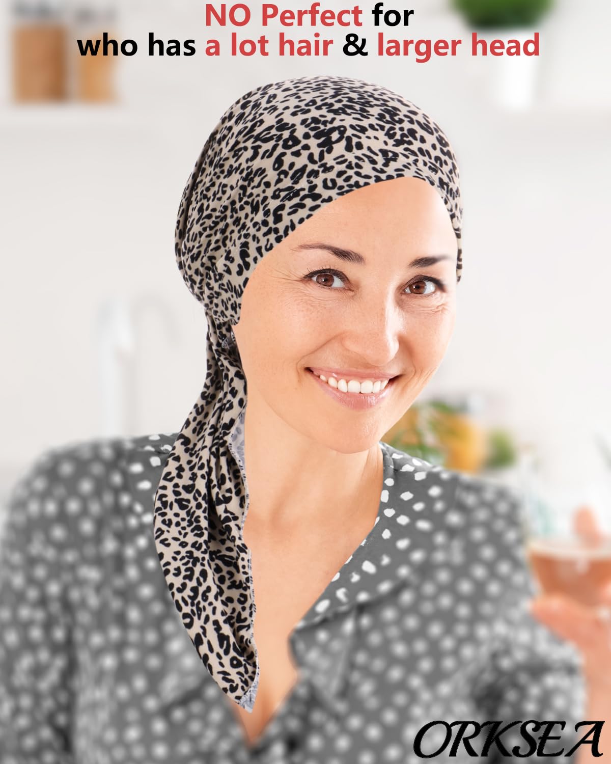 Chemo Headwear for Women Pre-Tied Head Scarf Headwraps Soft Turbans Cancer Hats Chemo Beanie Coverings Scarves