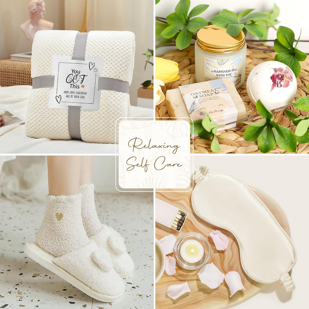 Get Well Gifts for Women Feel Better Gifts Baskets for Women After Surgery Cancer Care Gifts for Friend Sick Chemo Care Package Encouraging Comfort Wellness Box w/ Coffee Mug