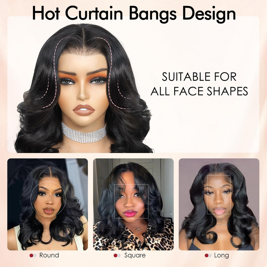 Beluck Short 13x6 Lace Front Bob Wig Human Hair For Black Women