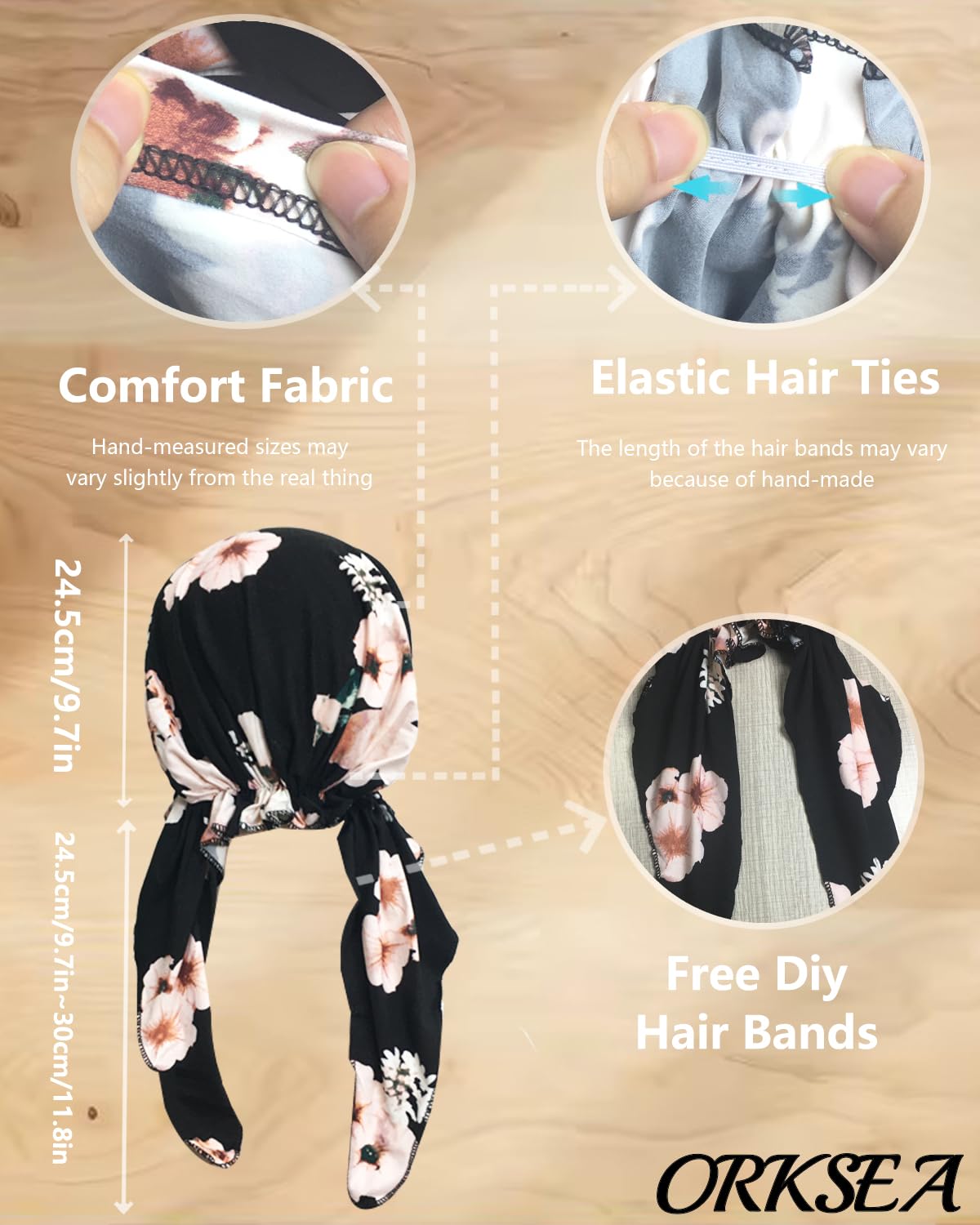 Chemo Headwear for Women Pre-Tied Head Scarf Headwraps Soft Turbans Cancer Hats Chemo Beanie Coverings Scarves