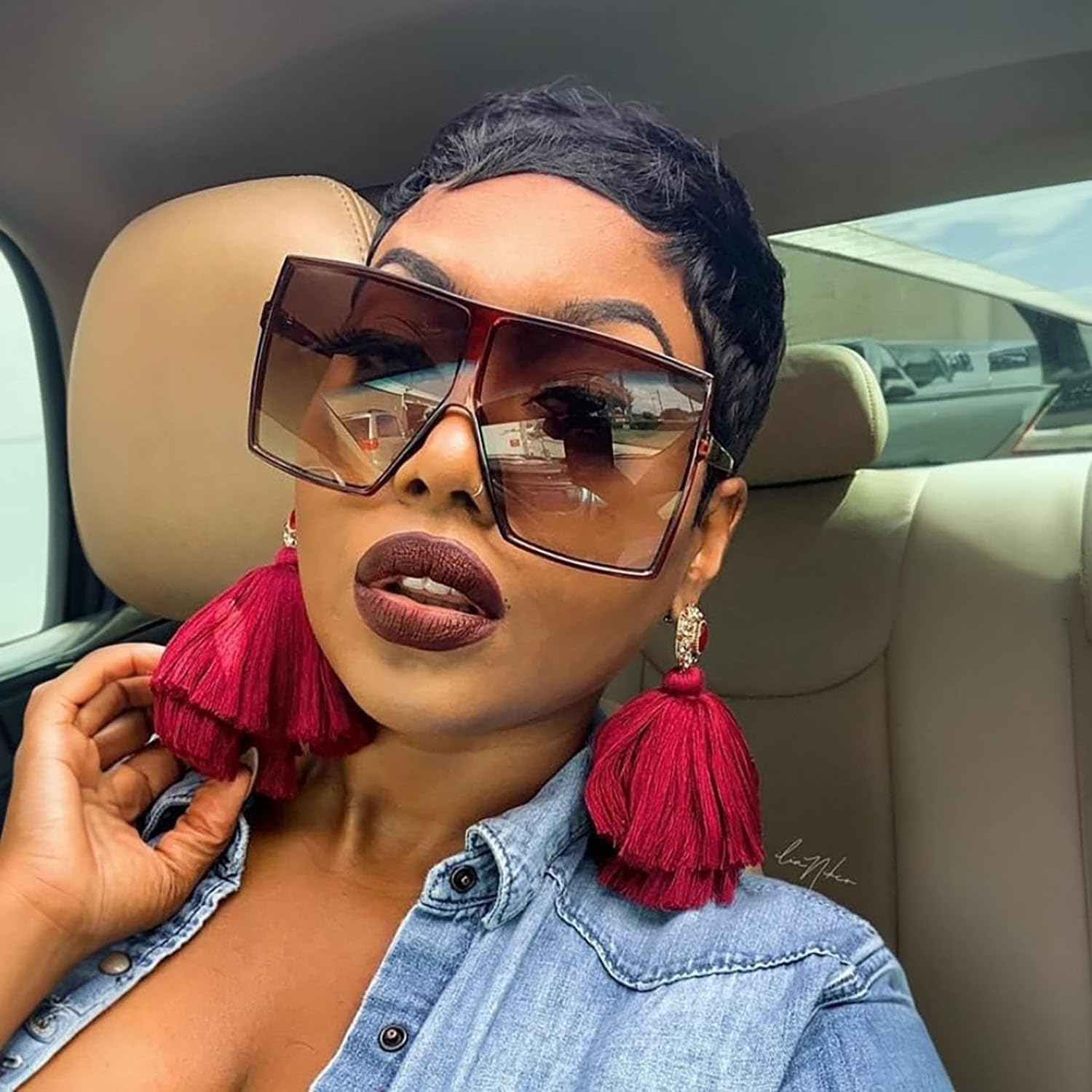 VRZ Pixie Cut Wigs for Black Women Brazilian Curly Pixie Cut Wig Human Hair Glueless Short Layered Wigs With Bangs Natural Black Color No Glue Human Hair Wig for Daily Use