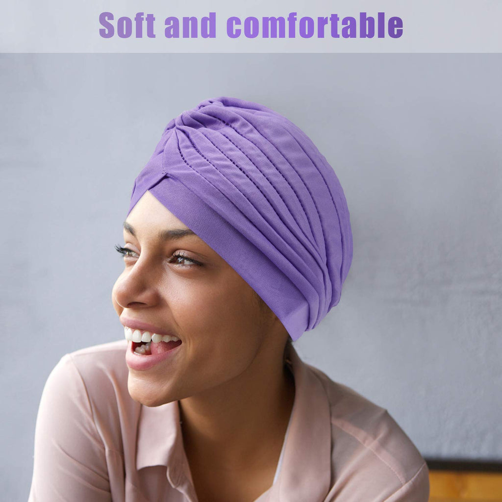 Geyoga 10 Pcs Head Wraps Turbans for Women Head Scarf