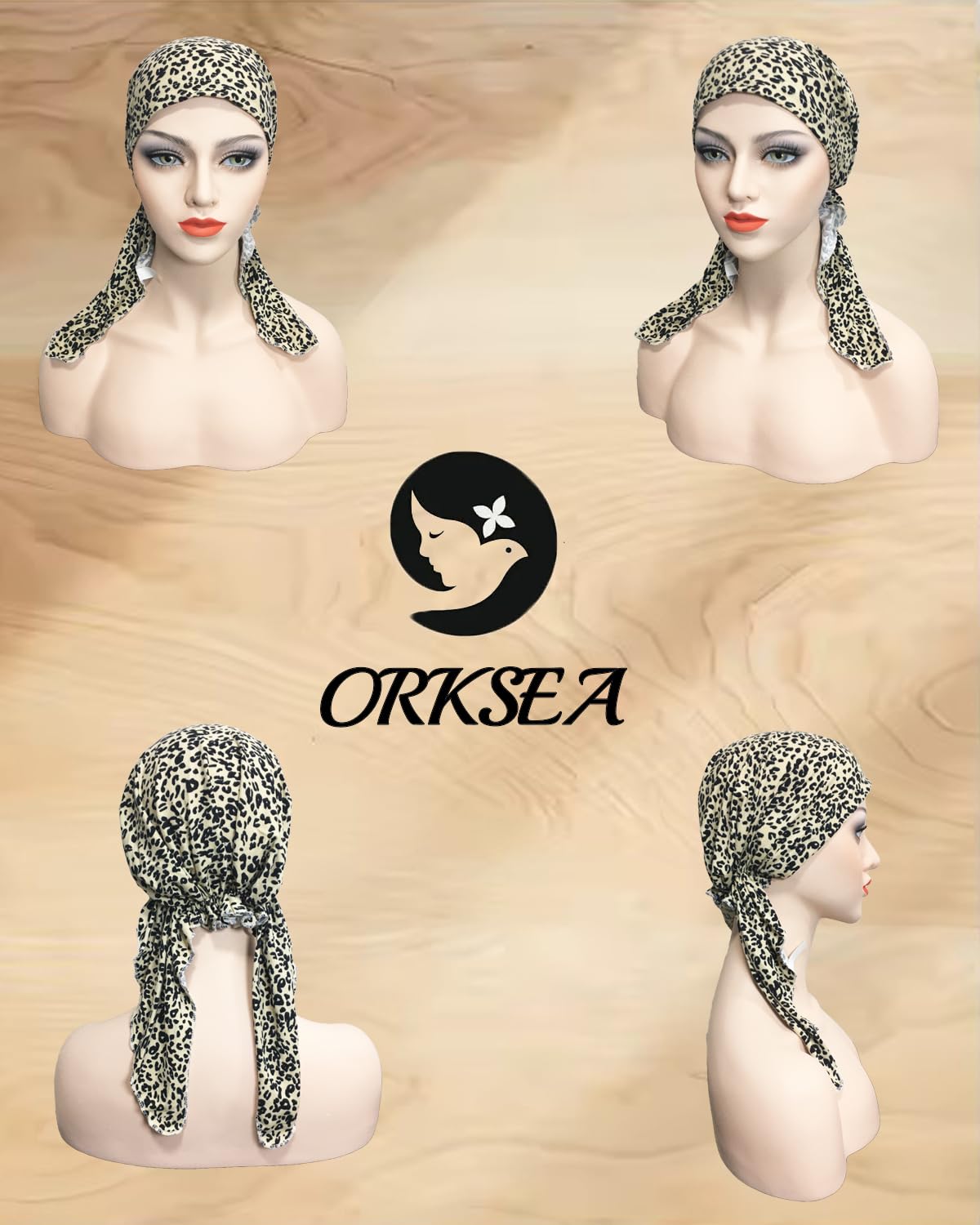 Chemo Headwear for Women Pre-Tied Head Scarf Headwraps Soft Turbans Cancer Hats Chemo Beanie Coverings Scarves