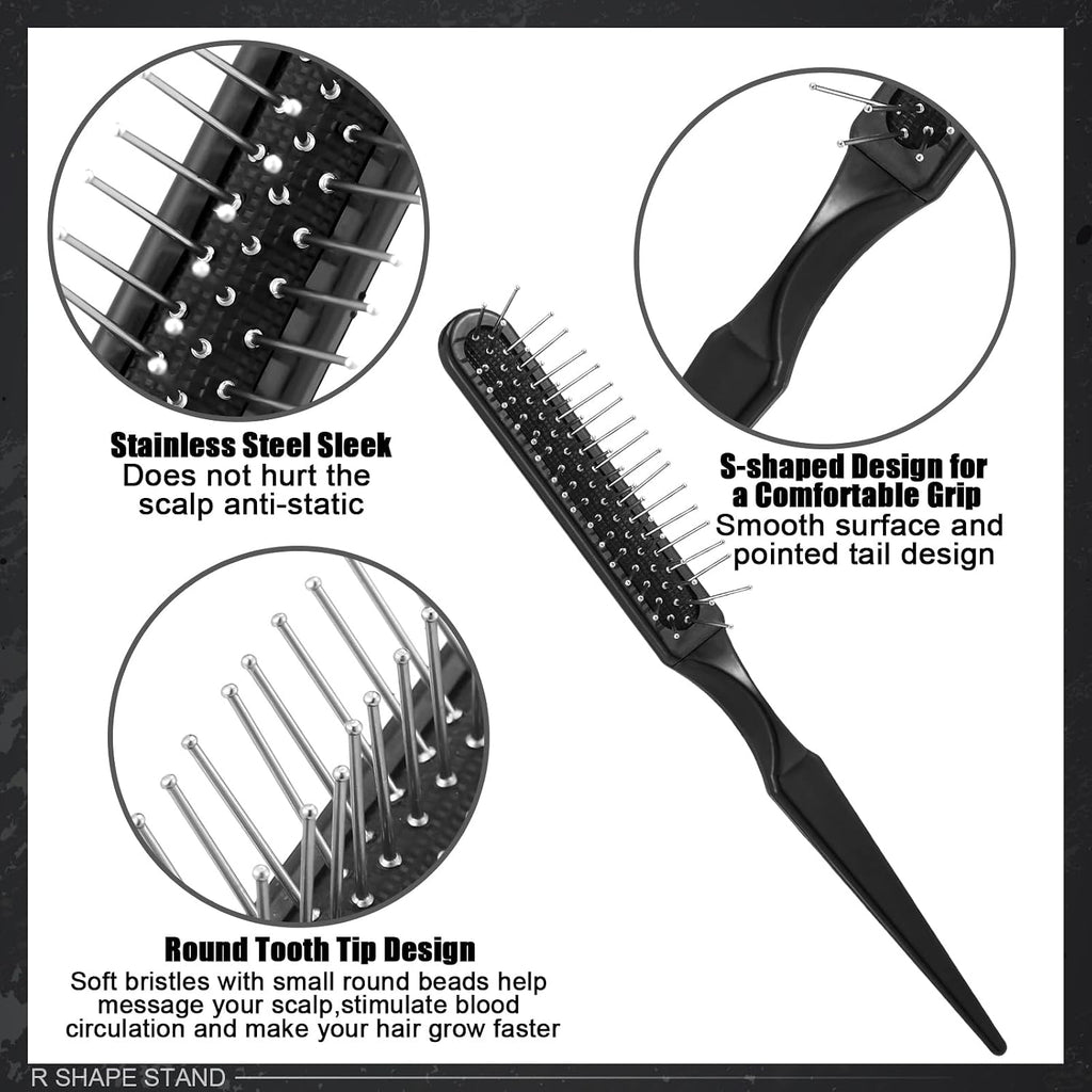 ProSuites 2 Pack Wig Head Stand with 3 PCS Wig Brush Comb, Travel Wig Holder Comb Set for Women Multiple Wigs