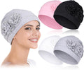 4 Pcs Stylish Cotton Chemo Headwear for Women, Soft Chemo Hats for Hair Loss