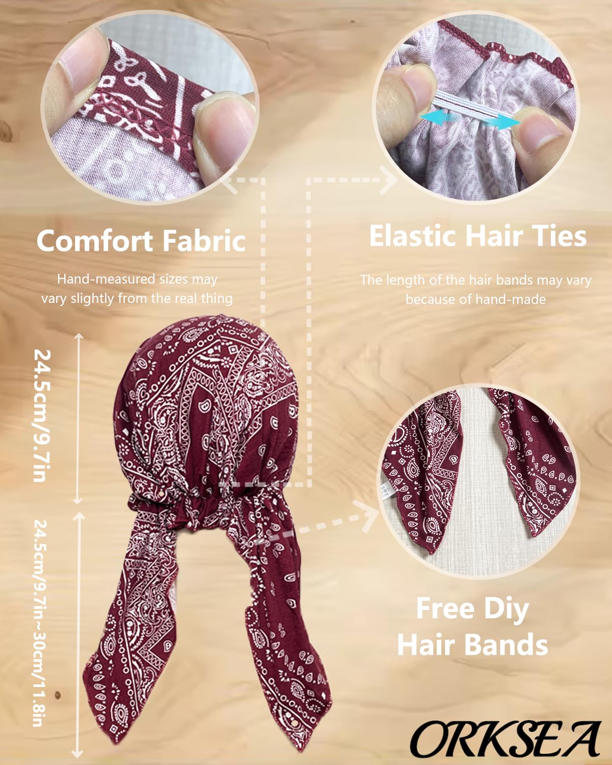 Chemo Headwear for Women Pre-Tied Head Scarf Headwraps Soft Turbans Cancer Hats Chemo Beanie Coverings Scarves