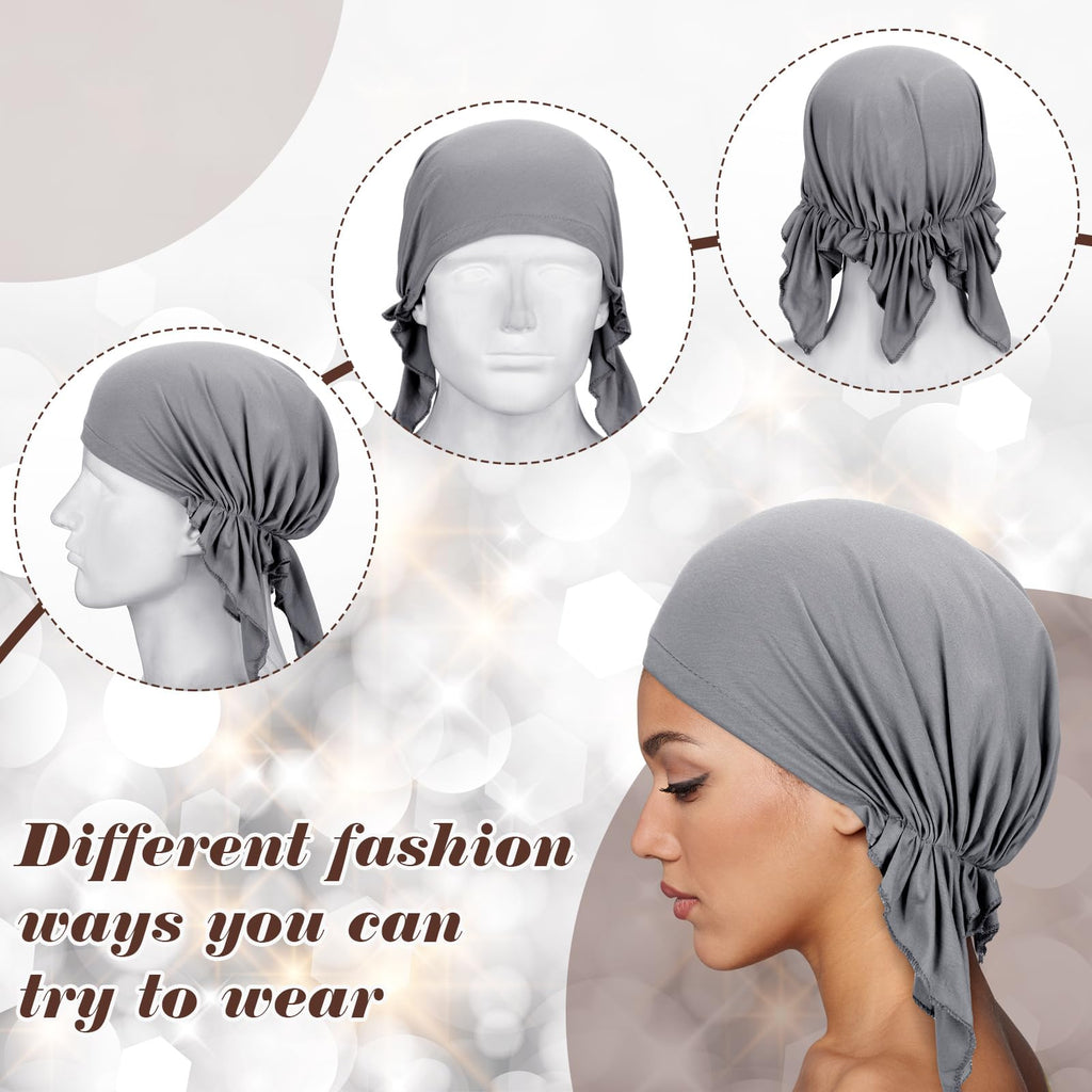 Geyoga 6 Pcs Chemo Headwear for Women