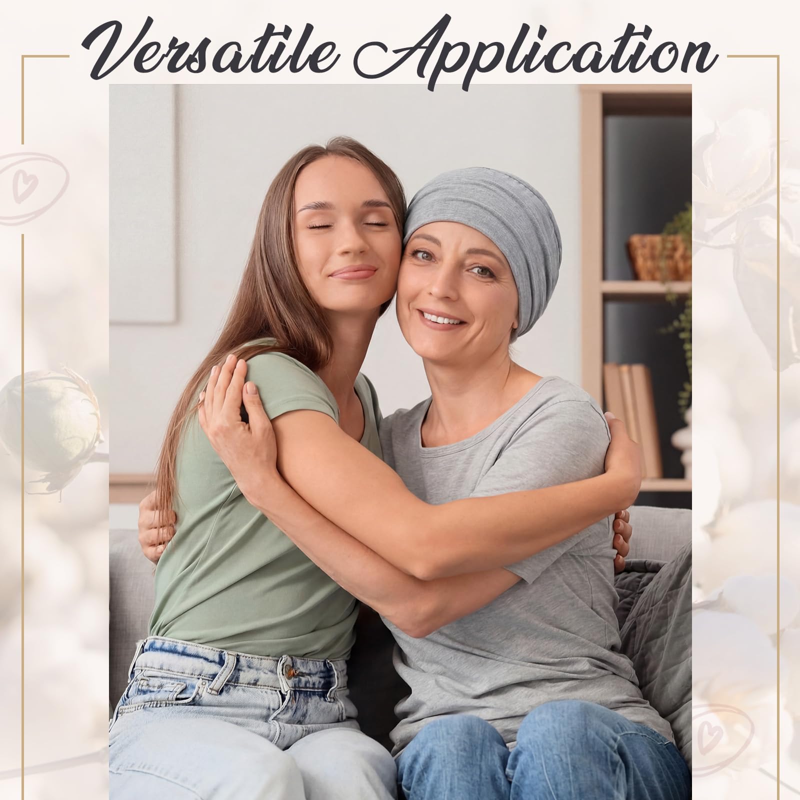 Zhengmy Cotton Chemo Sleep Cap for Women