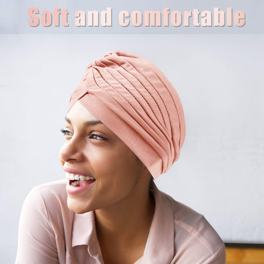 Geyoga 10 Pcs Head Wraps Turbans for Women Head Scarf