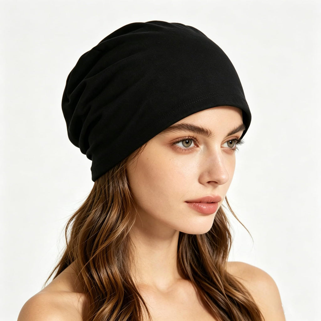 Cmonie 9-12 Pcs Solid Women Chemo Hat Stretchy Turban Beanie