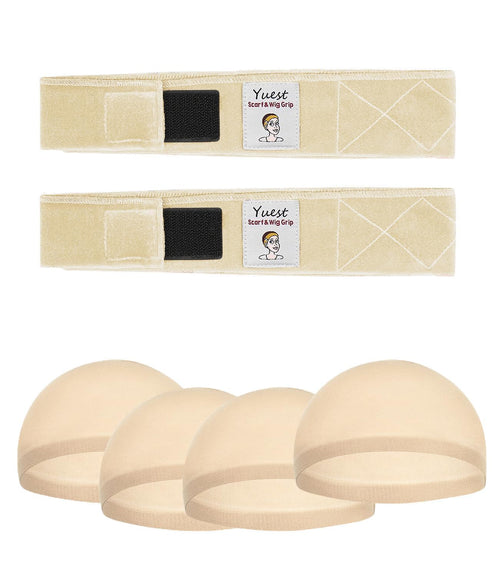 2 Pack Wig Grip Band - Velvet Wig Grips Adjustable Headband Stay Put No Slip Edge Saver