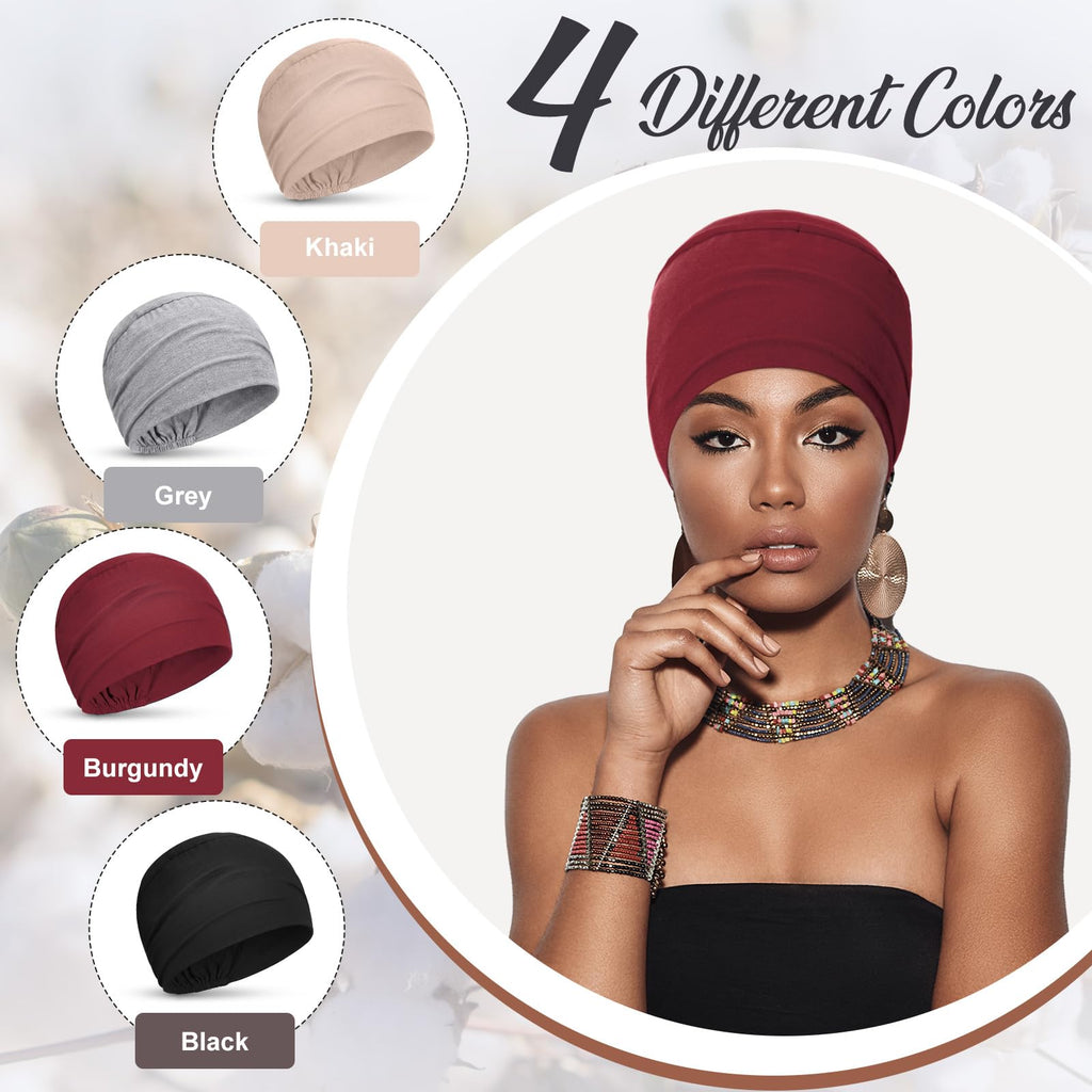 Zhengmy Cotton Chemo Sleep Cap for Women