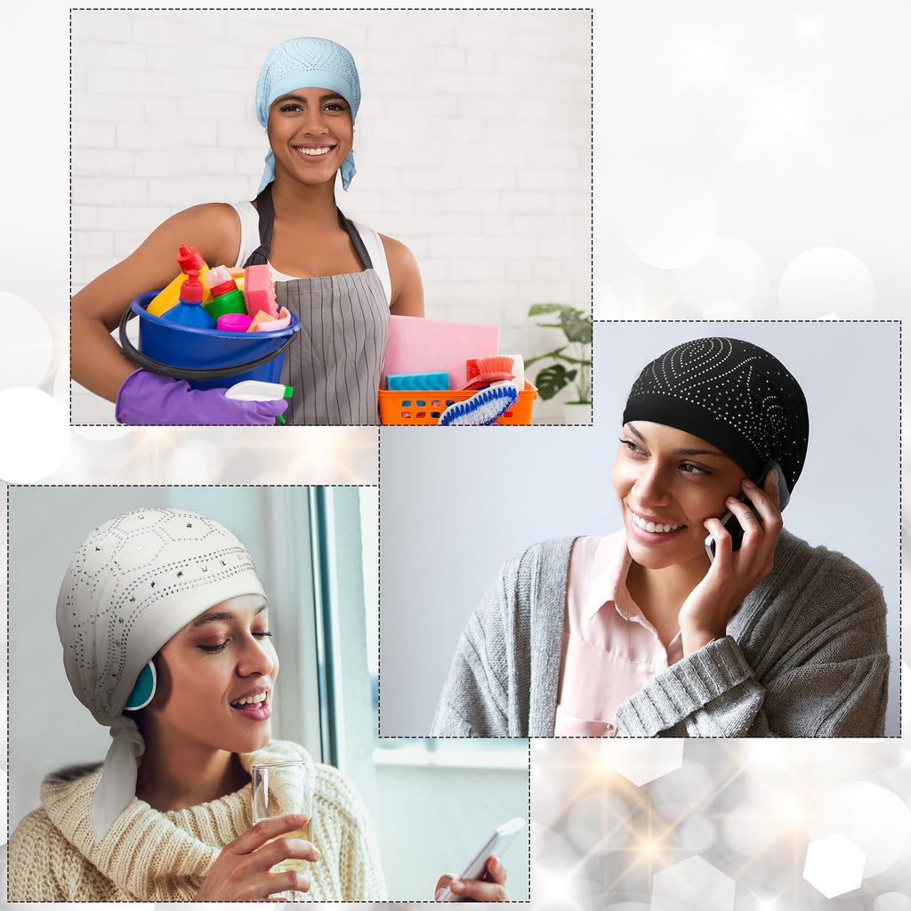Geyoga 6 Pcs Chemo Headwear for Women