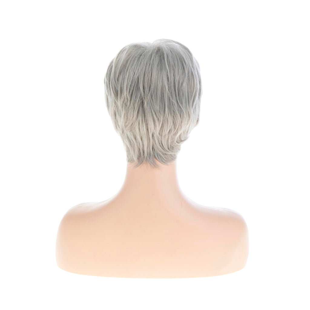 Women Short Pixie Cut Wig Synthetic Layered Cosplay Hair,Brown