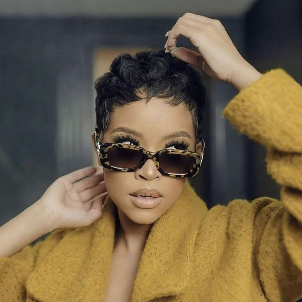 VRZ Pixie Cut Wigs for Black Women Brazilian Curly Pixie Cut Wig Human Hair Glueless Short Layered Wigs With Bangs Natural Black Color No Glue Human Hair Wig for Daily Use
