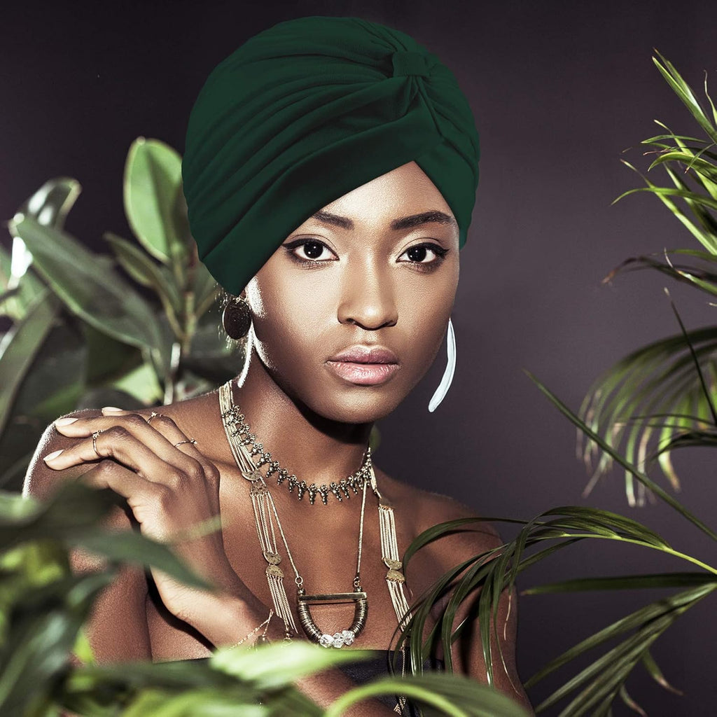Geyoga 10 Pcs Head Wraps Turbans for Women Head Scarf